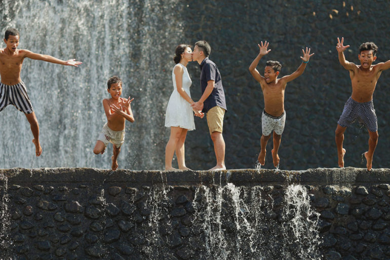 bali engagement dam waterfall