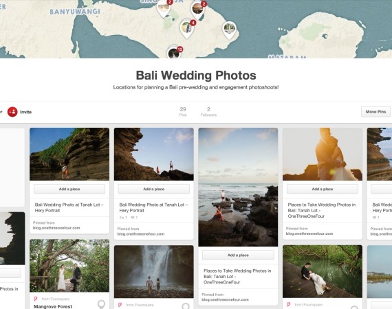 Bali Wedding Photo Pinterest board