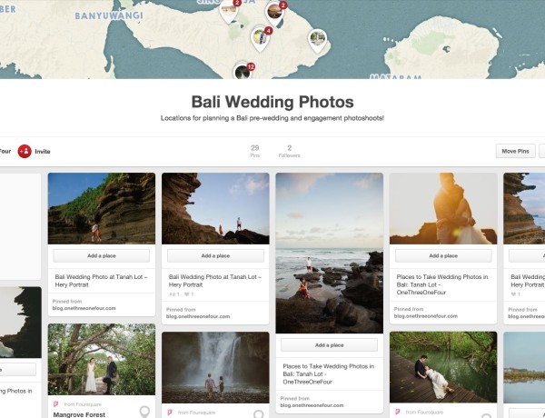 Bali Wedding Photo Pinterest board