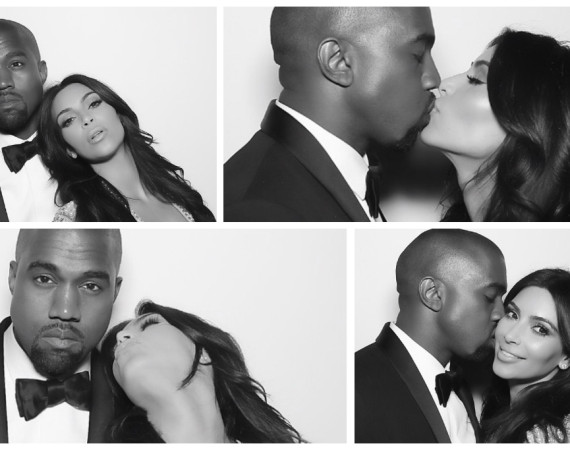 Photo Booth style Pre-wedding Photoshoot Theme inspired by Kardashian and West