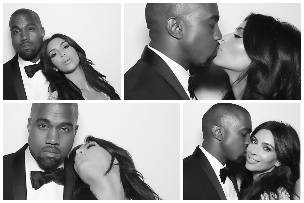 Photo Booth style Pre-wedding Photoshoot Theme inspired by Kardashian and West