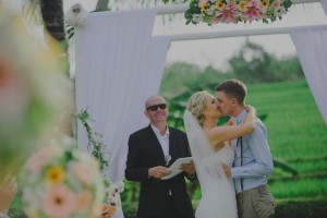 Rustic garden Bali wedding at Chalina Estate