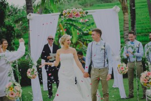 Rustic garden Bali wedding at Chalina Estate
