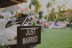 Rustic garden Bali wedding at Chalina Estate