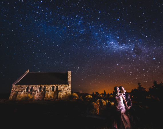 New Zealand Pre-wedding Lake Tekapo Night Sky Kent Yu Photography OneThreeOneFour