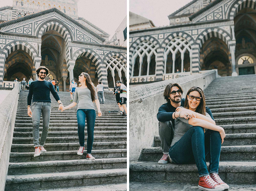 amalfi coast italy couple shoot by quattro studio