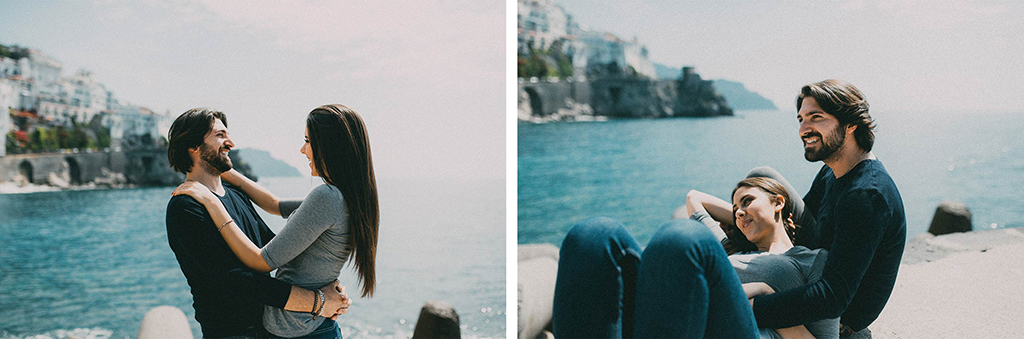 amalfi coast italy couple shoot by quattro studio