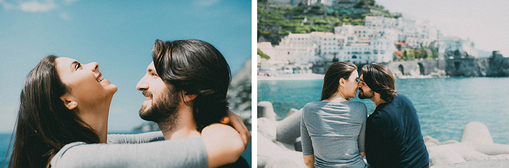 amalfi coast italy couple shoot by quattro studio