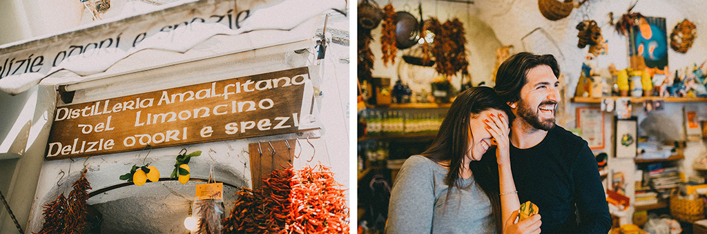 amalfi coast italy couple shoot by quattro studio