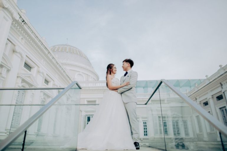 singapore wedding photoshoot national museum