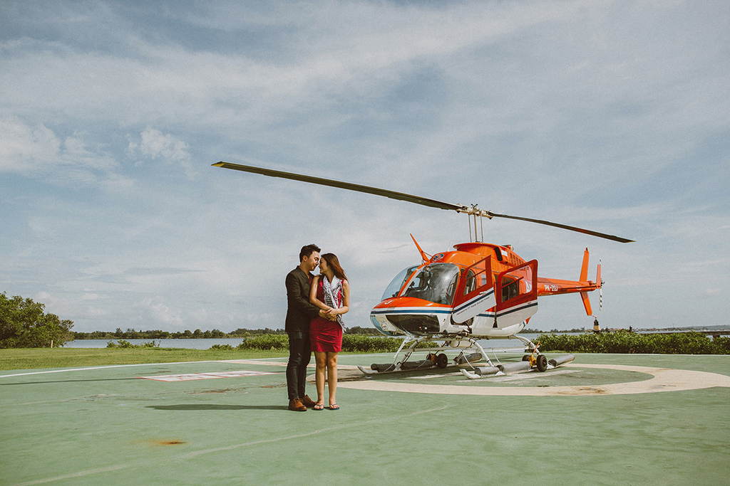helicopter proposal bali apel photography onethreeonefour