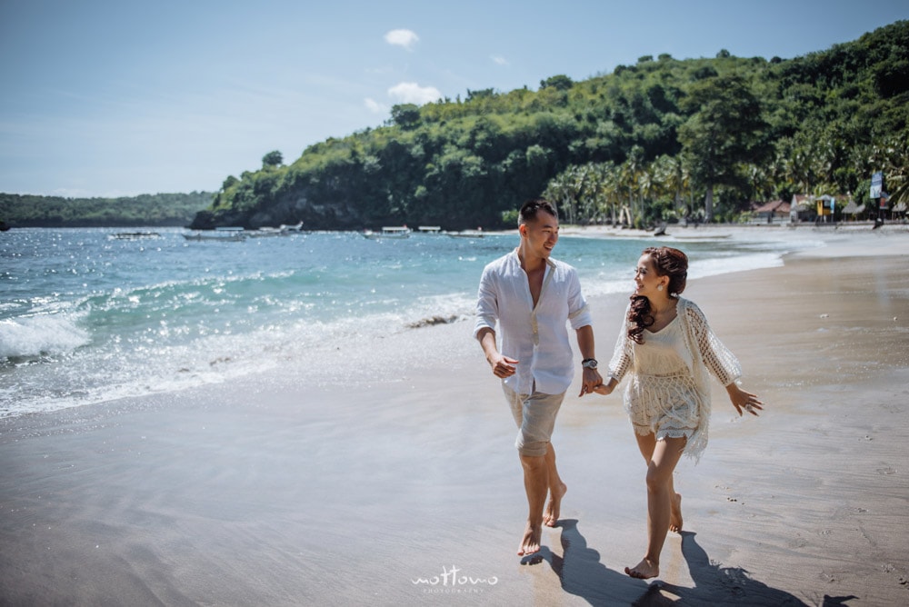 bali pre-wedding in Nusa Penida Crystal Bay