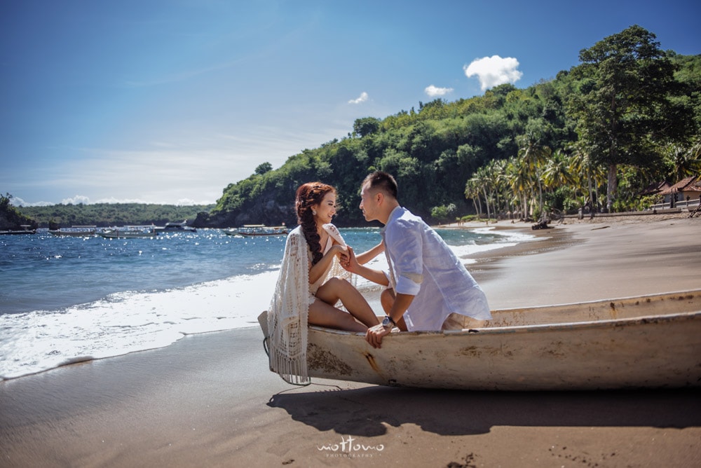 bali pre-wedding in Nusa Penida Crystal Bay