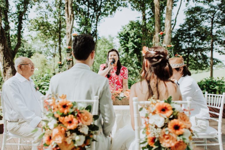 Solemnization at MacRitchie Reservoir Park with styling by Orange Clove weddings