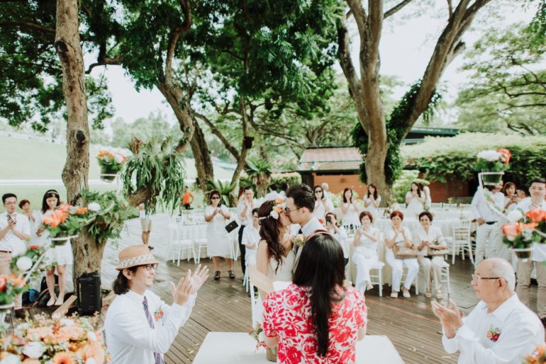 Solemnization at MacRitchie Reservoir Park with styling by Orange Clove weddings