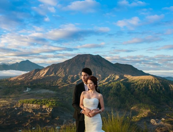pre-wedding in Bali at Mount Batur