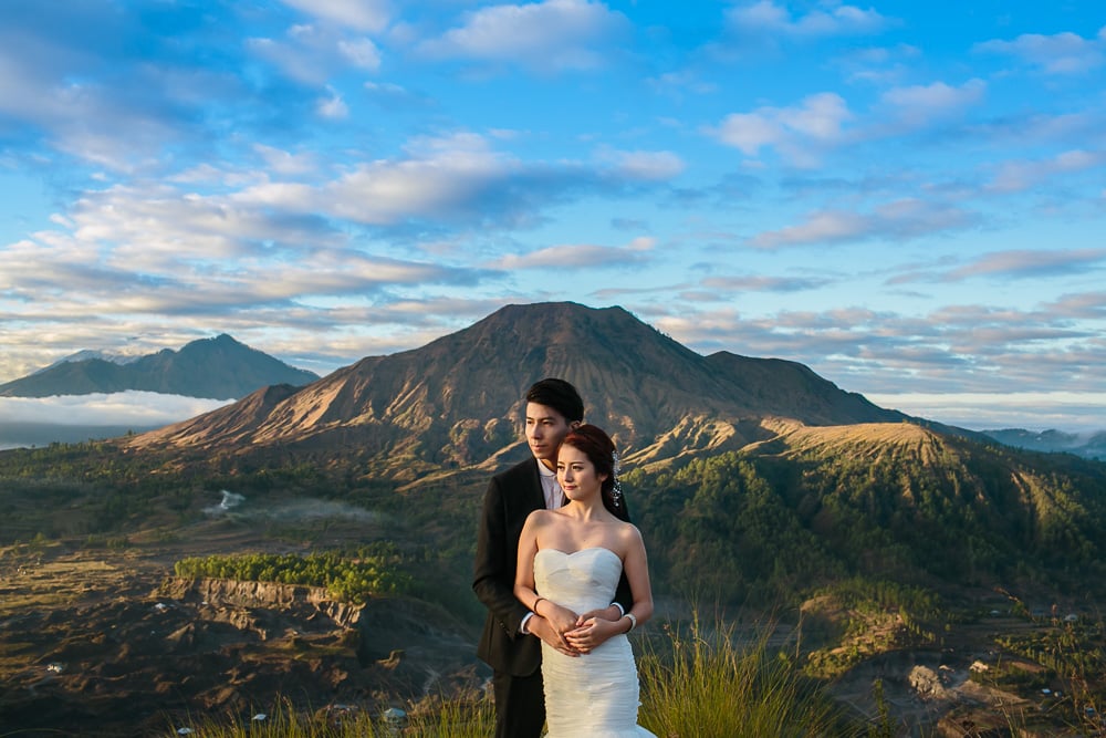 pre-wedding in Bali at Mount Batur