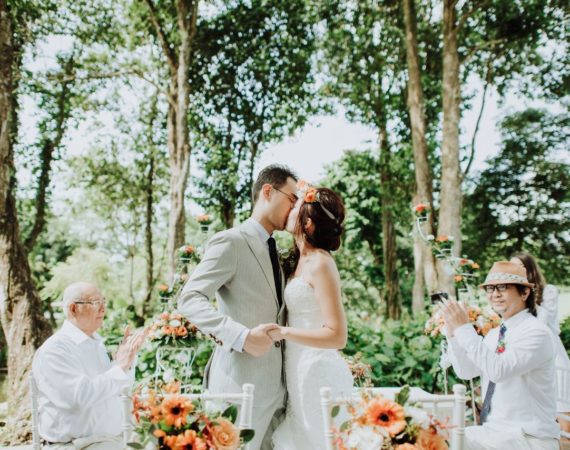 Solemnization at MacRitchie Reservoir Park with styling by Orange Clove weddings