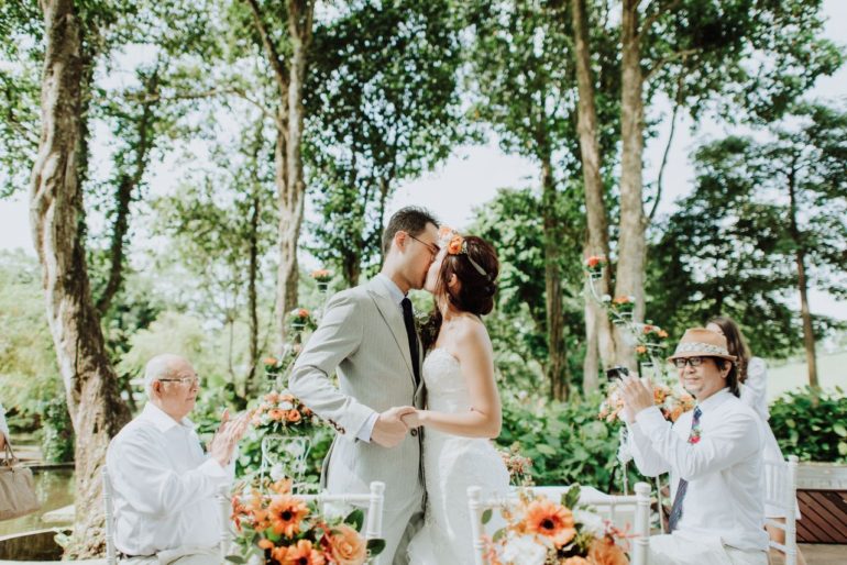 Solemnization at MacRitchie Reservoir Park with styling by Orange Clove weddings