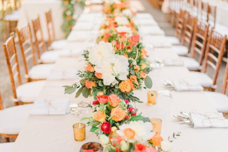 rustic wedding table centrepieces
