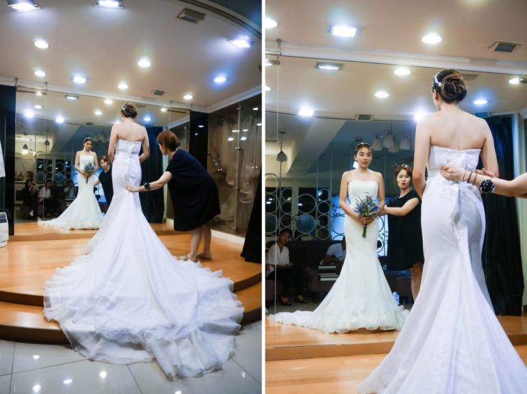 bridemay korea bridal boutique gown fitting