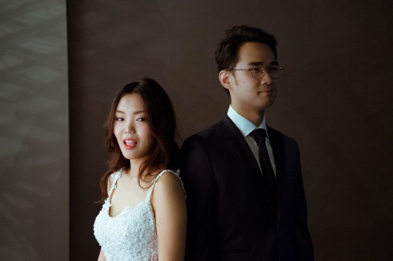 behind the scenes of bridal portrait shoot with Ejun Low Photography