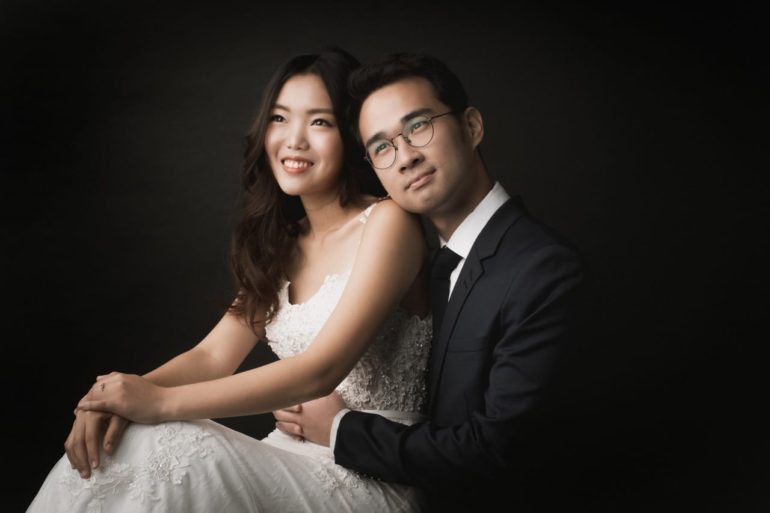 bridal portrait shoot with Ejun Low Photography