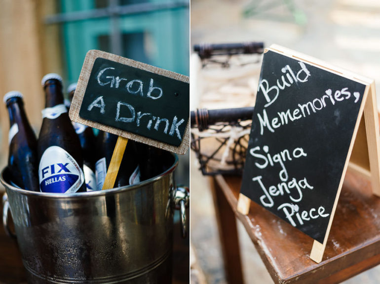 Wedding decoration ideas - Elias Kordelakos Photography chalkboard