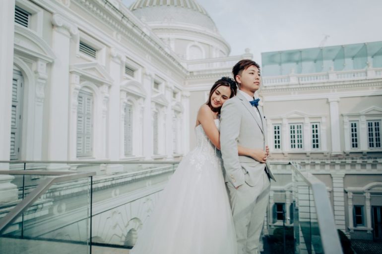 sinagpore wedding photoshoot national museum