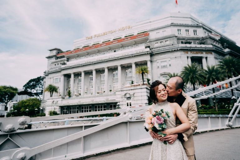 singapore wedding photoshoot fullerton hotel