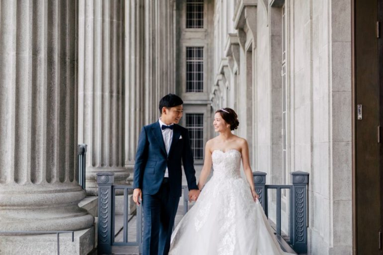 sinagpore wedding photoshoot national gallery