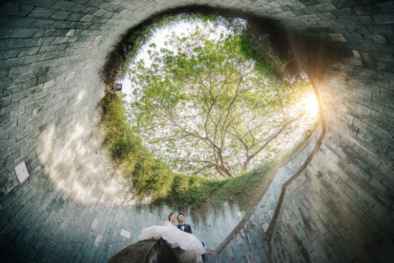 sinagpore wedding photoshoot fort canning park