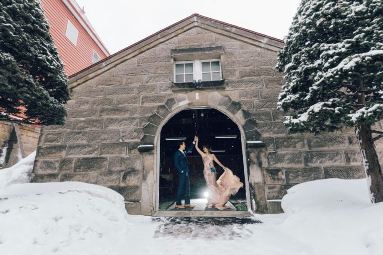 hokkaido wedding photoshoot winter
