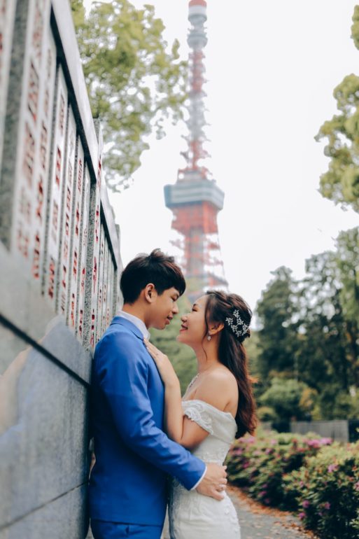 tokyo wedding photoshoot tokyo tower