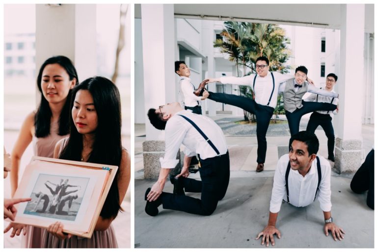 wedding games gatecrashing yoga stretch
