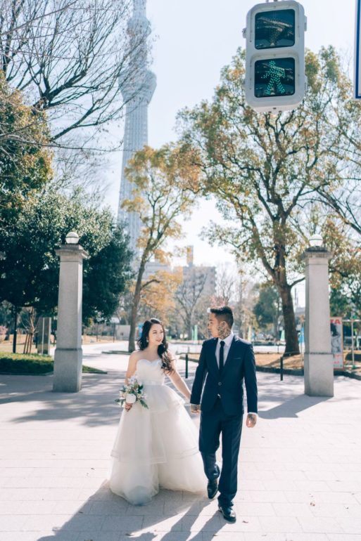 tokyo wedding photoshoot sumida park