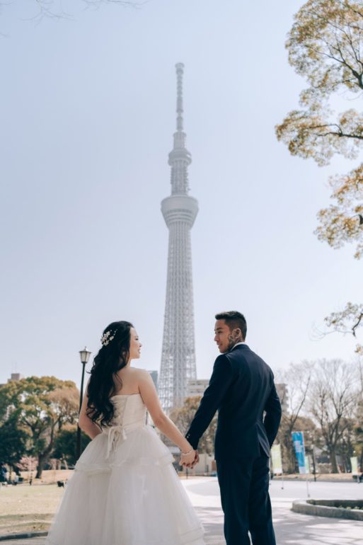 tokyo wedding photoshoot sumida park