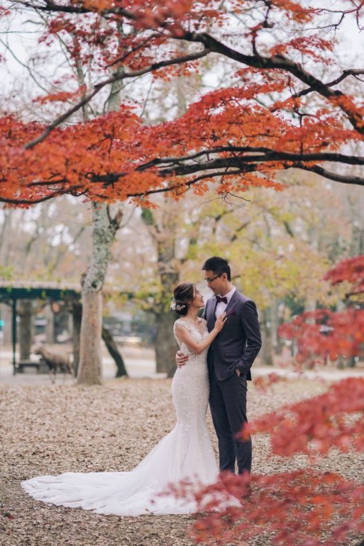 kyoto wedding photoshoot autumn