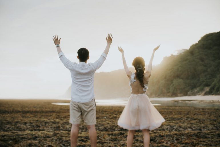 Elegant Couple. Beautiful Woman in Luxury Evening Gown Looking at Handsome  Man in Classic Suit Stock Image - Image of full, adult: 239169515