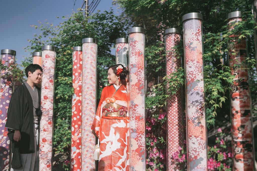 kyoto wedding photoshoot bamboo grove