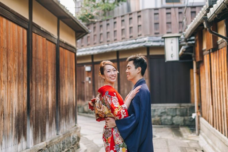 kyoto wedding photoshoot