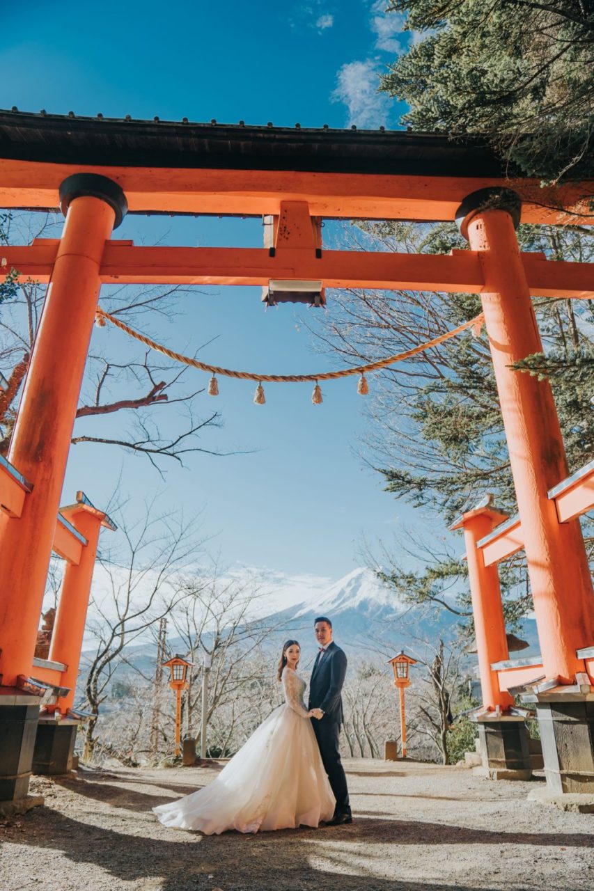 Tokyo wedding photoshoot mt fuji