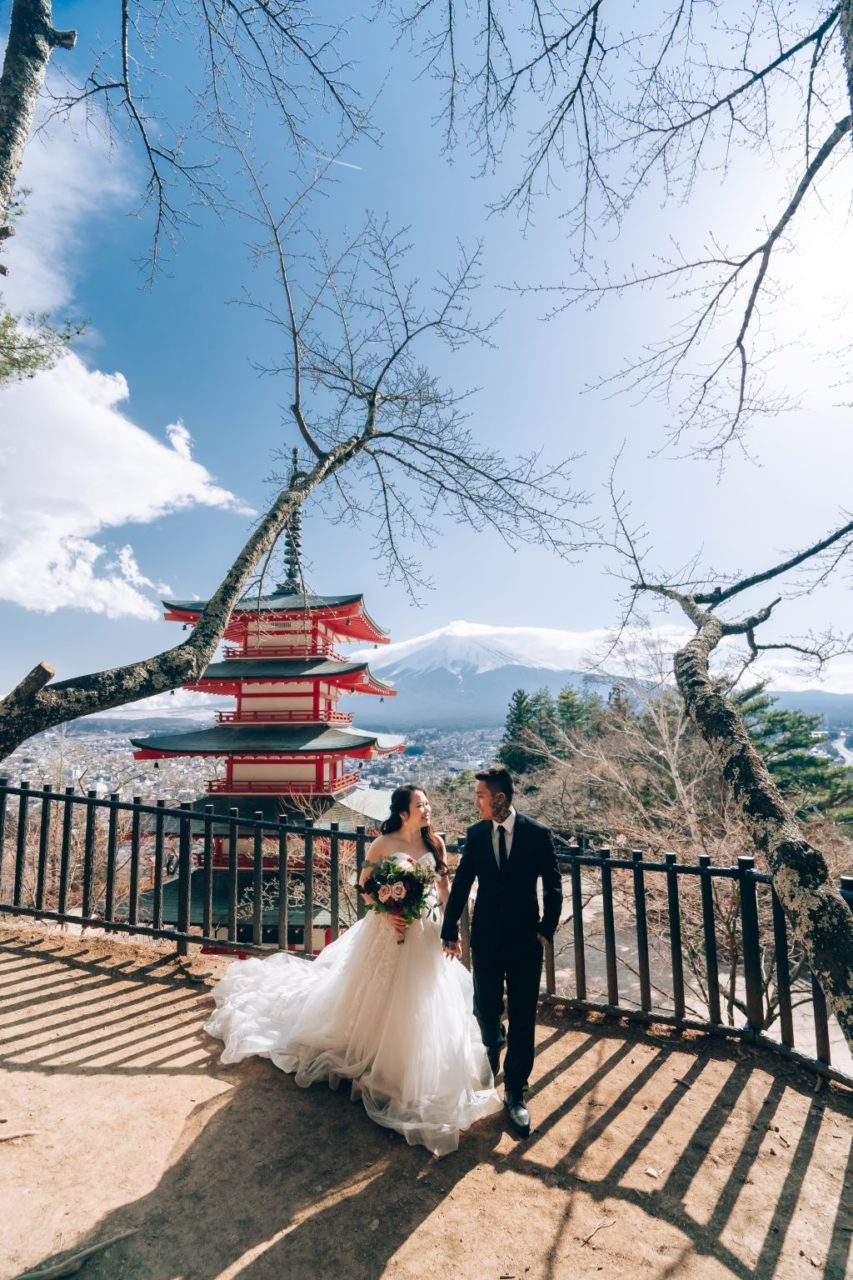 Tokyo wedding photoshoot mt fuji