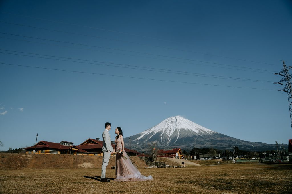 tokyo wedding photoshoot fujinomiya road mt fuji