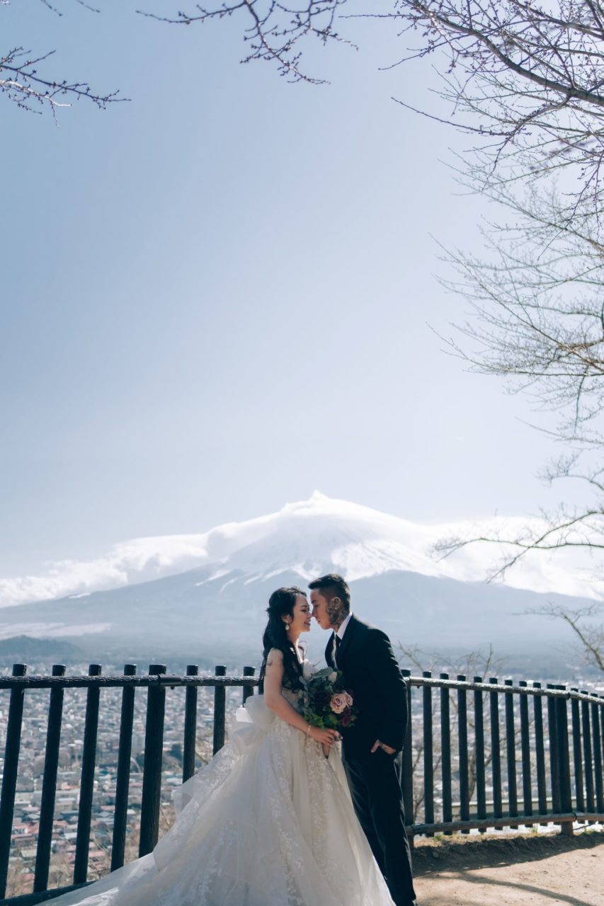 tokyo wedding photoshoot mt fuji