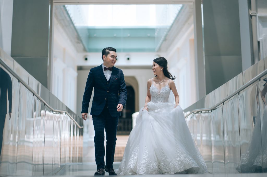 singapore wedding photoshoot national museum