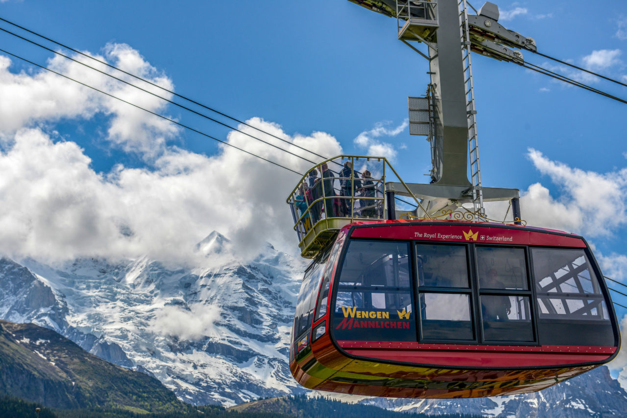 Wengen-Männlichen Cable Car, Switzerland