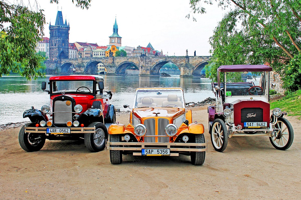 Vintage car in Prague