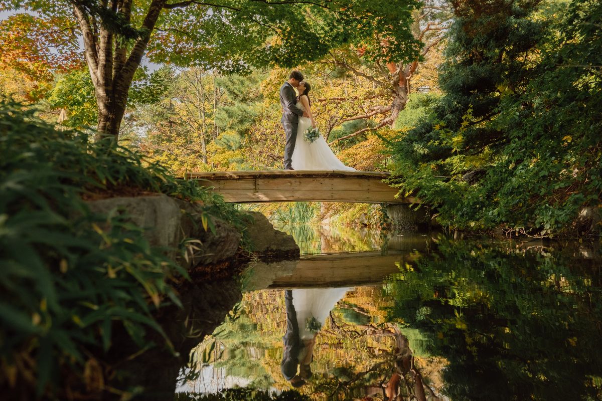 Japan Autumn Pre-Wedding Photoshoot at Nakajima Park, Hokkaido